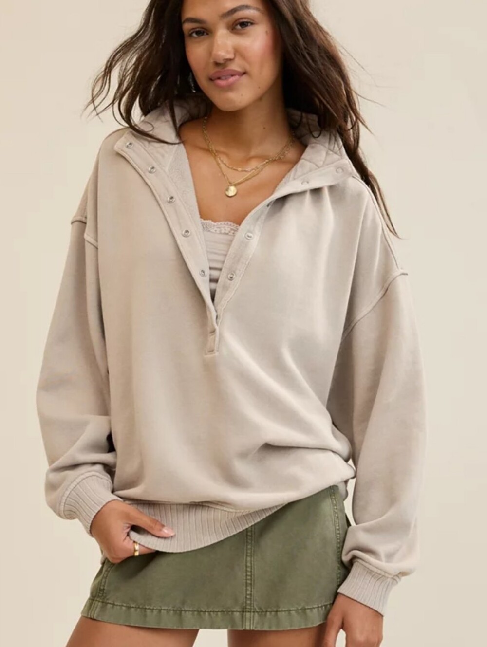Aerie Oh Snap Oversized Sweatshirt Size L